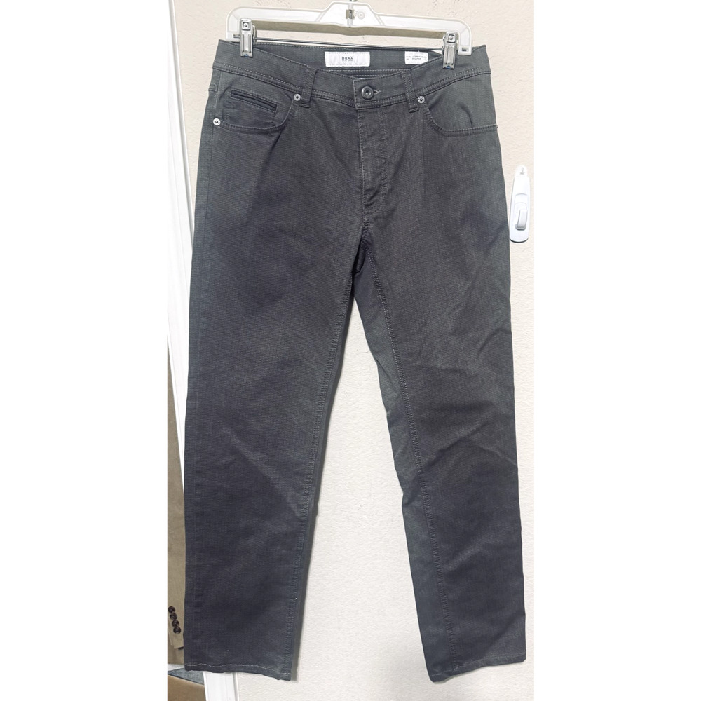 BRAX Mens Jeans 32x32 Cooper Fancy Straight‎ Brown Flex Denim Seaqual Initiative